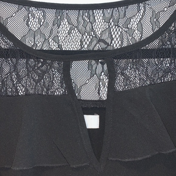 NEW! NSR Long Sleeved layered Black Top - Picture 7 of 8